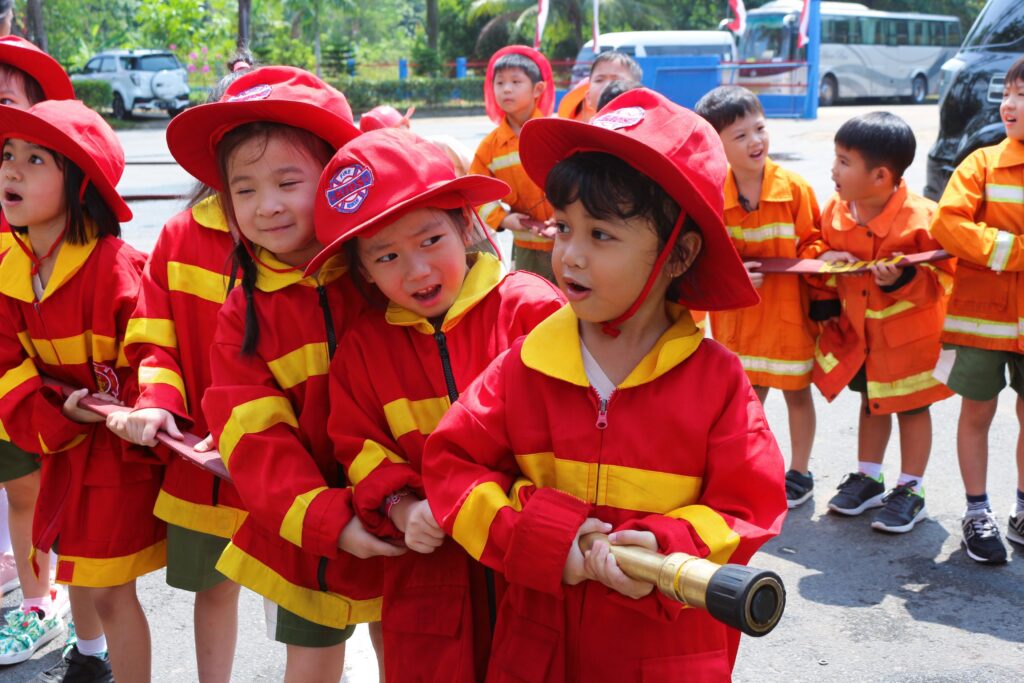 Sekolah Mondial students during a school activity